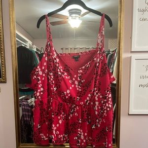 Torrid Size 4 pink Cheetah tank